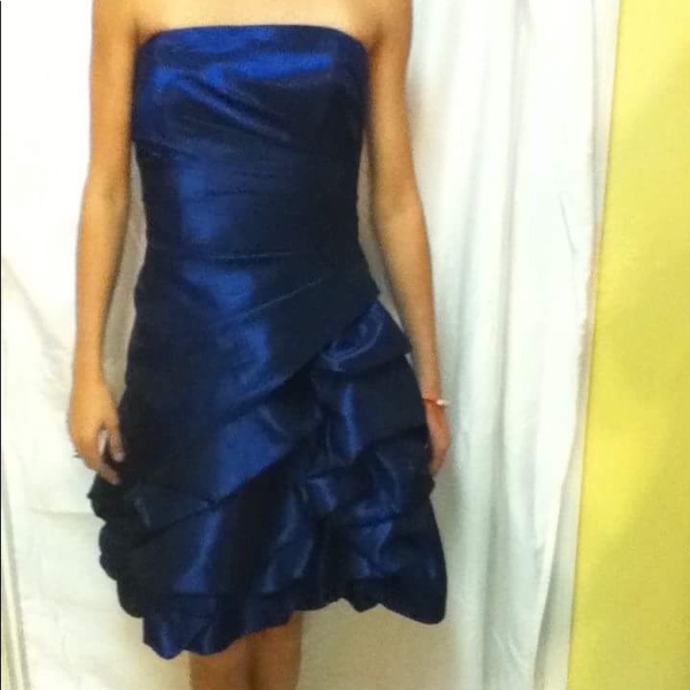 Blue cocktail or prom dress